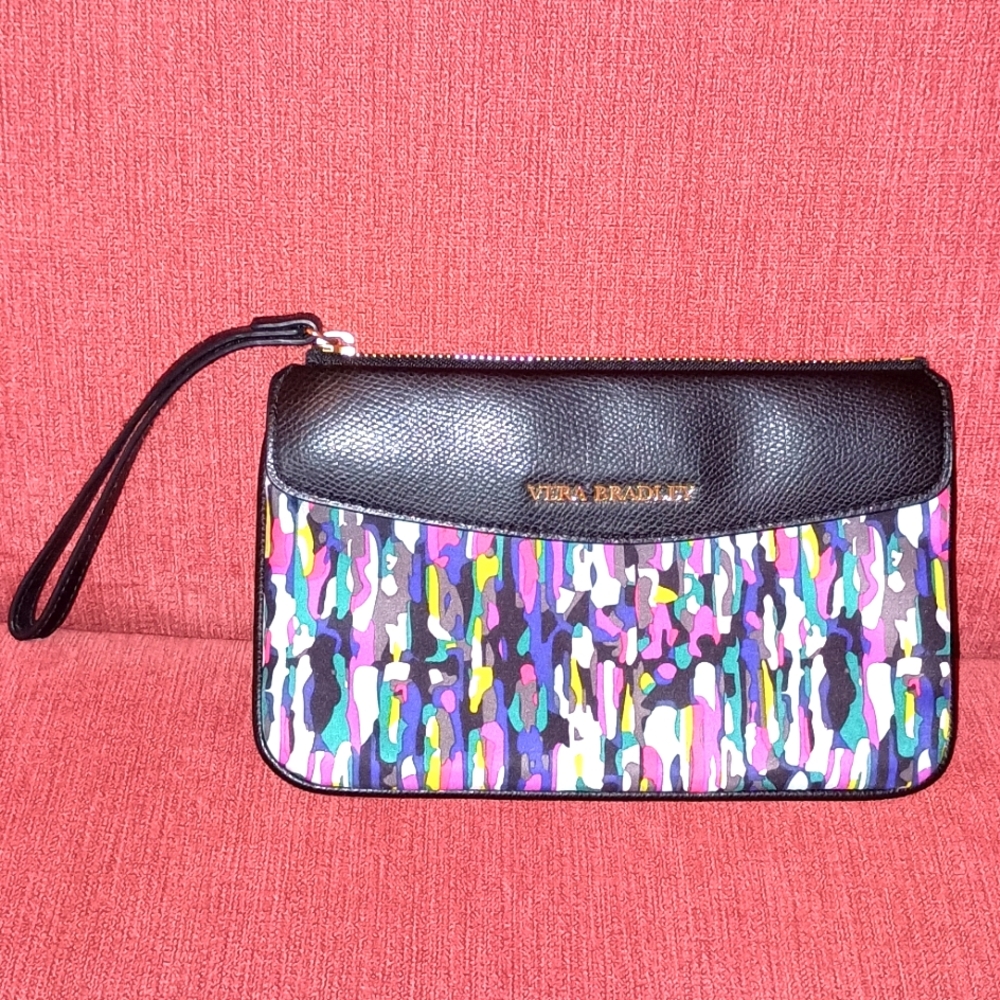 Vera Bradley Black Multiple Color Wristlet